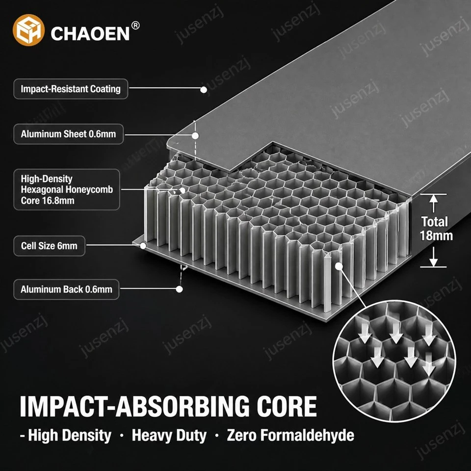 18mm Easy Installation Aluminum Alloy Honeycomb Panel For Office Furniture factory 18mm Easy Installation Aluminum Alloy Honeycomb Panel For Office Furniture factory